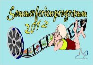 Sommerferien- programm 2012 - Stadt Bamberg
