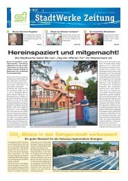 StadtWerke Zeitung - Stadtwerke Finsterwalde