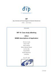 WSMO descriptions of application 1 - DIP - Semantic Web