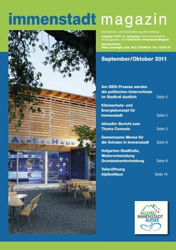 Ausgabe Sept. / Okt. - Stadtverwaltung Immenstadt