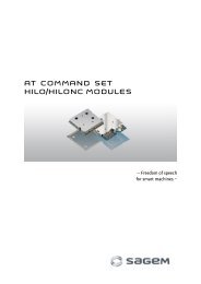 AT COMMAND SET HILO/HILONC MODULES - Libelium