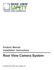 InstalIation Instructions Rear View Camera System - Rear View Safety