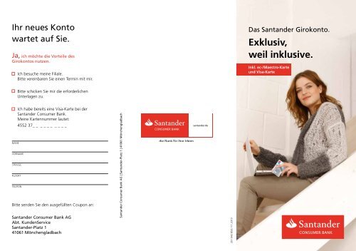 Girokonto - Santander Consumer Bank