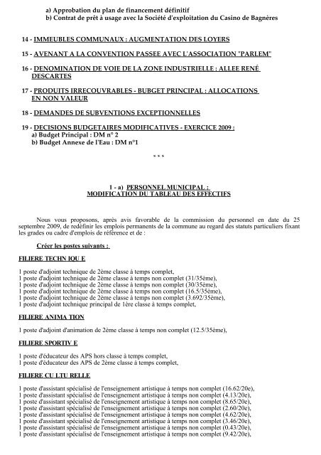 2009 conseil du 16_10.pdf - Bagnères de Bigorre