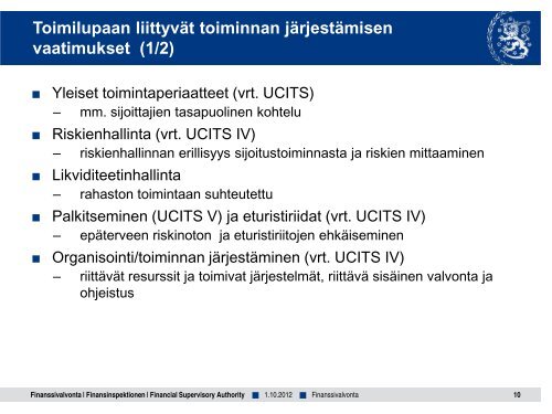 AIFM-informaatiotilaisuudet - Finanssivalvonta