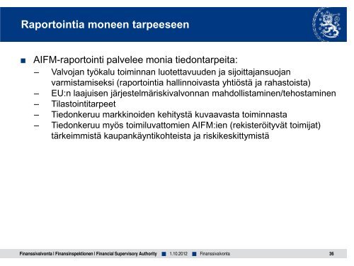 AIFM-informaatiotilaisuudet - Finanssivalvonta