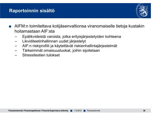 AIFM-informaatiotilaisuudet - Finanssivalvonta