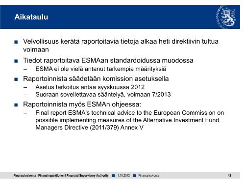 AIFM-informaatiotilaisuudet - Finanssivalvonta