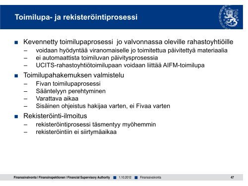 AIFM-informaatiotilaisuudet - Finanssivalvonta