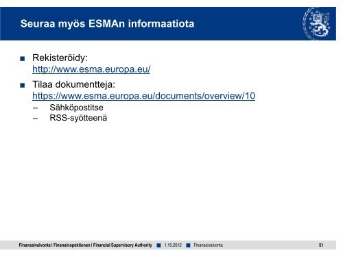 AIFM-informaatiotilaisuudet - Finanssivalvonta