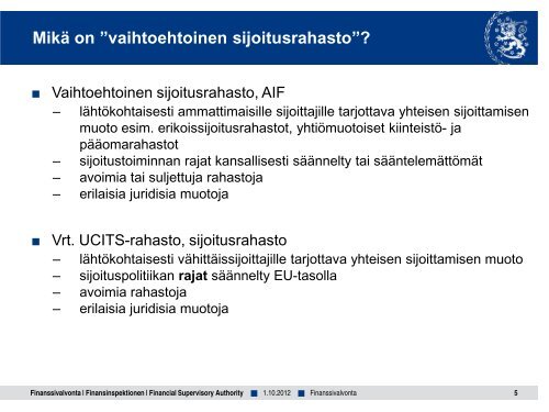 AIFM-informaatiotilaisuudet - Finanssivalvonta