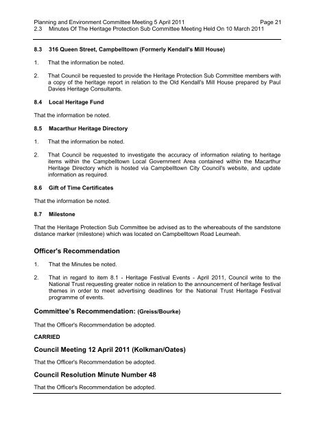 PART ONE - Campbelltown City Council - NSW Government