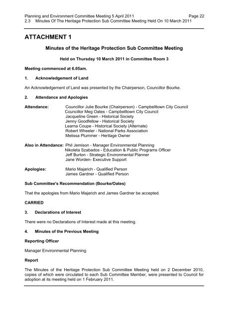 PART ONE - Campbelltown City Council - NSW Government