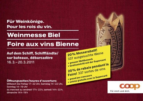 Weinmesse Biel Foire aux vins Bienne