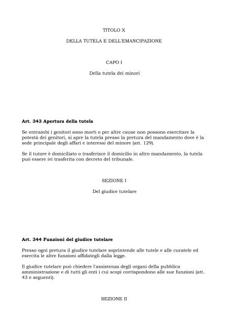 articolo 403 del Codice Civile