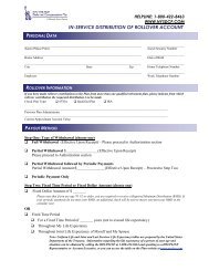 in-service distribution of rollover account - New York State Deferred ...