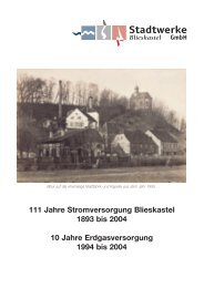 111 Jahre Stromversorgung Blieskastel 1893 bis 2004 10 Jahre ...