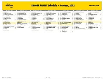 Starz Kids Schedule