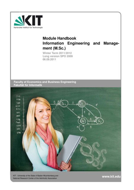 Module Handbook Information Engineering and Manage- ment (M.Sc.)