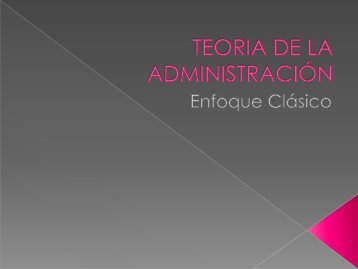 TEORIA DE LA ADMINISTRACION