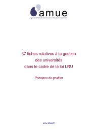 37 fiches relatives Ã  la gestion des universitÃ©s dans le cadre ... - Amue