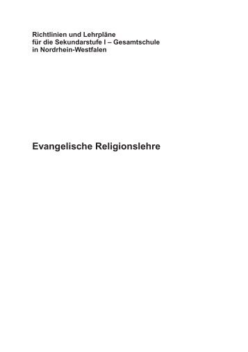 Lehrplan Ev. Religionslehre - Standardsicherung NRW