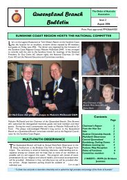 Qld Newsletter August 2006 - Order of Australia Association