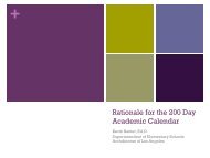 The Rationale for a 200-Day School Calendar - Riverside Publishing