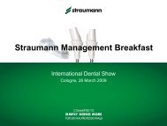 Straumann Management Breakfast - International Dental Show ...