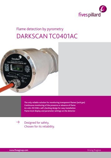 Flame detection by pyrometry DARKSCAN TC0401AC.pdf - Fives