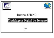 Modelagem Digital de Terreno Tutorial SPRING