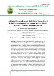 A Clinical Study to Evaluate the Effect of Extract Based ... - IJGHC