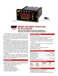 Md40p-420 digital closed loop dc drive System - Dart Controls