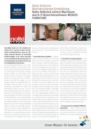 Nolte-MÃ¶bel GmbH & Co.KG - MODUS Consult AG