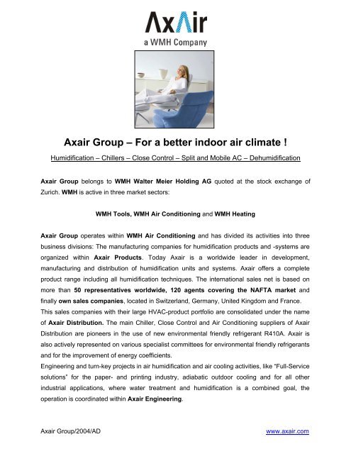 Axair Group - Worldwide active