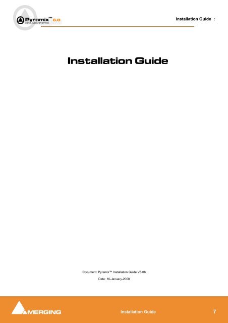 Installation Guide - Studio General