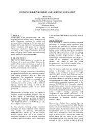 COUPLING BUILDING ENERGY AND LIGHTING SIMULATION - ibpsa