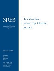 Checklist for Evaluating Online Courses - Southern Regional ...