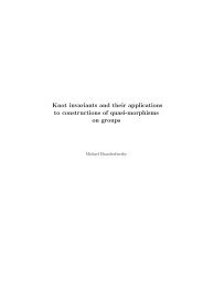 Knot invariants and their applications to constructions of quasi ...