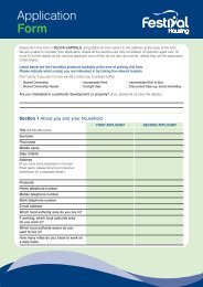 Application Form - Festival Housing