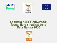 fauna, flora e habitat della Rete Natura 2000 - Provincia di Savona