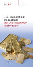 Gold, silver, platinum and palladium â€“ high-grade investments ...