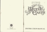 War in Middle Earth Manual