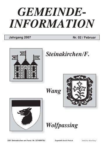 Seite 1-32.cdr - Marktgemeinde Steinakirchen am Forst