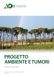 PROGETTO AMBIENTE E TUMORI - I tumori in Italia