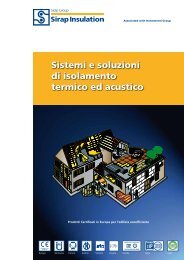 Sistemi e soluzioni di isolamento termico ed acustico - Sirap Group