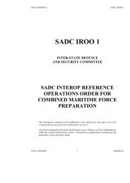 SADC IROO 1 - South African Navy