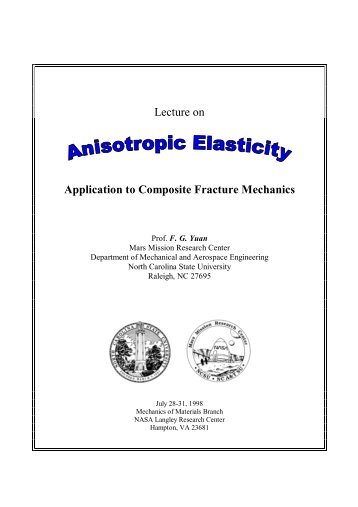 Lecture on Application to Composite Fracture Mechanics