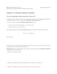 Chapter 6: Continuous Random Variables - UCLA Statistics
