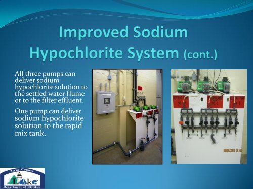 switching from chlorine gas to sodium hypochlorite - Ohiowater.org